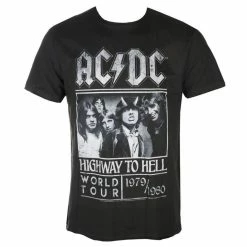T-shirt Metal Men's AC-DC - HIGHWAY TO HELL POSTER - AMPLIFIED
