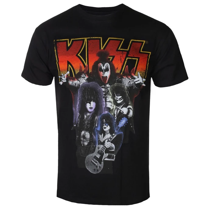 T-shirt Metal Men's Kiss - Neon Band - ROCK OFF 3 T-shirt Metal Men's Kiss - Neon Band - ROCK OFF