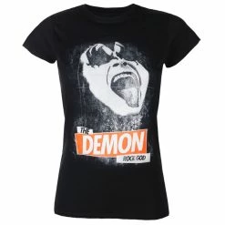 T-shirt Metal Women's Kiss - The Demon Rock God - ROCK OFF