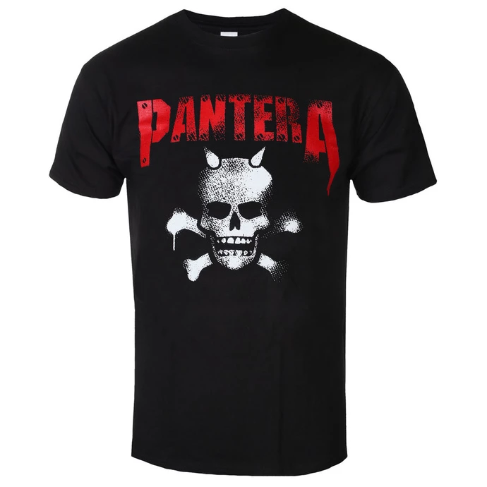 T-shirt Metal Men's Pantera - Horned Skull Stencil - ROCK OFF 3 T-shirt Metal Men's Pantera - Horned Skull Stencil - ROCK OFF
