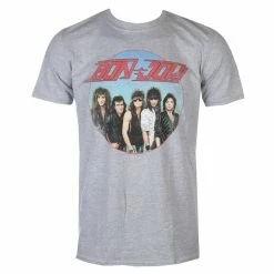 T-shirt Metal Men's Bon Jovi - HEAVY WASH - PLASTIC HEAD