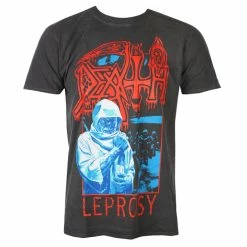 Men's T-shirt DEATH - LEPROSY POSTERIZED - VINTAGE WASH - PLASTIC HEAD