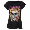 Women's T-shirt Metallica - Flower Skull - Pink Logo - Black -Cheap Gothic & Punk Shop 119312 s039