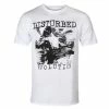 Men's T-shirt Disturbed - Sketch - WHT - ROCK OFF -Cheap Gothic & Punk Shop 119644 wz as051