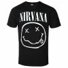 Men's T-shirt Nirvana - White Smiley - ROCK OFF