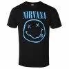 Men's T-shirt Nirvana - Blue Smiley - ROCK OFF -Cheap Gothic & Punk Shop 120473 we 021