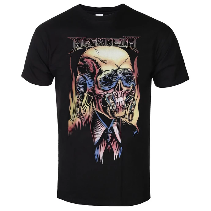 Men's T-shirt Megadeth - Flaming - ROCK OFF 3 Men's T-shirt Megadeth - Flaming - ROCK OFF