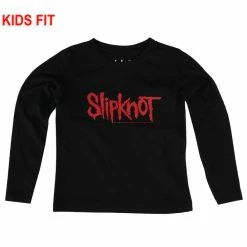 Children's T-shirt With Long Sleeve Slipknot - Logo - Metal-Kids