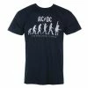 Men's T-shirt AC/DC - Evolution Of Rock - NAVY - ROCK OFF -Cheap Gothic & Punk Shop 122108 sa001