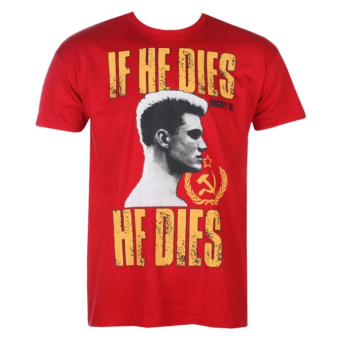 Men's T-shirt Rocky - If He Dies, He Dies - Tango-Red - HYBRIS 3 Men's T-shirt Rocky - If He Dies, He Dies - Tango-Red - HYBRIS