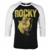 Men's T-shirt With 3/4 Sleeves Rocky - Sylvester Stallone - Baseball White-Black - HYBRIS -Cheap Gothic & Punk Shop 122540 a005