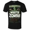 Men's T-shirt WHITE ZOMBIE - POSTER - BLACK - PLASTIC HEAD -Cheap Gothic & Punk Shop 123416 sdw007