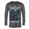 Men's T-shirt Long Sleeve EMPEROR - IN THE NIGHTSIDE ECLIPSE - CHARCOAL - PLASTIC HEAD -Cheap Gothic & Punk Shop 123443 sa021