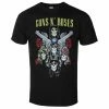 Men's T-shirt Guns N' Roses - Pistols & Roses - Black - ROCK OFF 2 Men's T-shirt Guns N' Roses - Pistols & Roses - Black - ROCK OFF -Cheap Gothic & Punk Shop 125374 as010