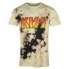 Men's T-shirt Kiss - Classic Logo - BL/TAN - ROCK OFF