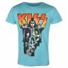 Men's T-shirt Kiss - Neon Band - BLUE - ROCK OFF -Cheap Gothic & Punk Shop 126222 wa009