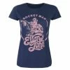 Women's T-shirt Elton John - Rocketman Circle Point NAVY - ROCK OFF