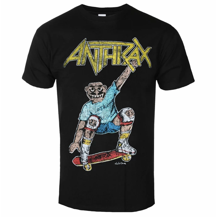 Men's T-shirt Anthrax - Spreading Skater Notman Vintage BL - ROCK OFF 3 Men's T-shirt Anthrax - Spreading Skater Notman Vintage BL - ROCK OFF