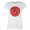 Women's T-shirt Foo Fighters - Logo WHT - ROCK OFF -Cheap Gothic & Punk Shop 126299 aaw020