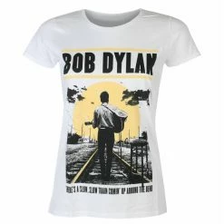 Women's T-shirt Bob Dylan - Slow Train WHT - ROCK OFF