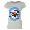Women's T-shirt The Jam Spray Target Logo GREY - ROCK OFF -Cheap Gothic & Punk Shop 126312 aaw021