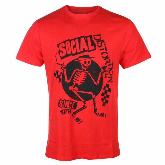 Men's T-shirt Social Distortion - Speakeasy Checkerboard RED - ROCK OFF 3 Men's T-shirt Social Distortion - Speakeasy Checkerboard RED - ROCK OFF