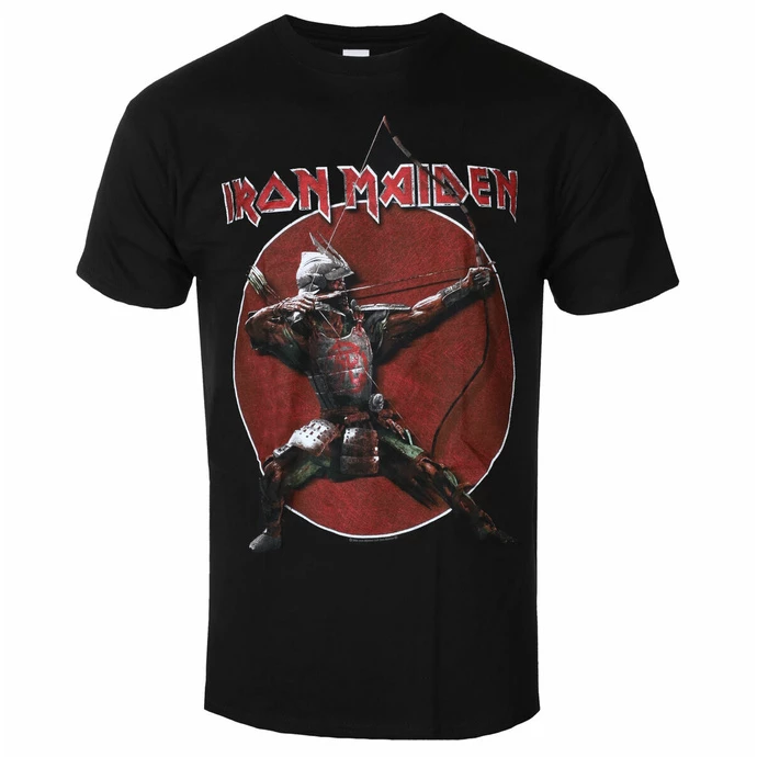 Men's T-shirt Iron Maiden - Eddie Archer Red Circle BL - ROCK OFF 3 Men's T-shirt Iron Maiden - Eddie Archer Red Circle BL - ROCK OFF