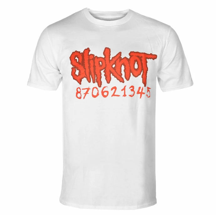 Men's T-shirt Slipknot - 20th Anniversary Card - White 3 Men's T-shirt Slipknot - 20th Anniversary Card - White
