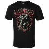 Men's T-shirt Bon Jovi - Triangle Overlap - BLACK - ROCK OFF -Cheap Gothic & Punk Shop 128201 saa022