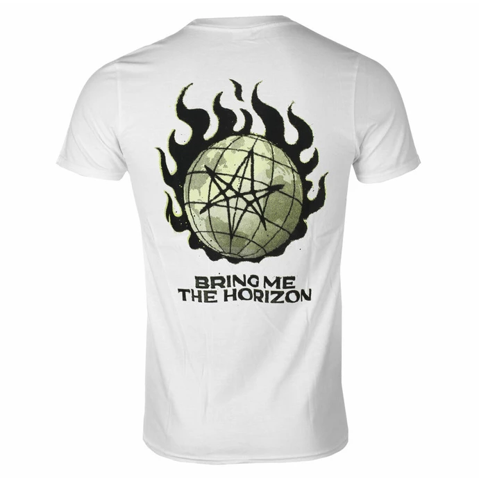 Men's T-shirt Bring Me The Horizon - Globe - WHITE - ROCK OFF 4 Men's T-shirt Bring Me The Horizon - Globe - WHITE - ROCK OFF - Image 2