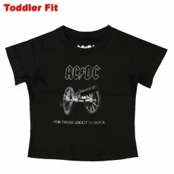 Children's T-shirt AC/DC - About To Rock - BLACK - ROCK OFF
