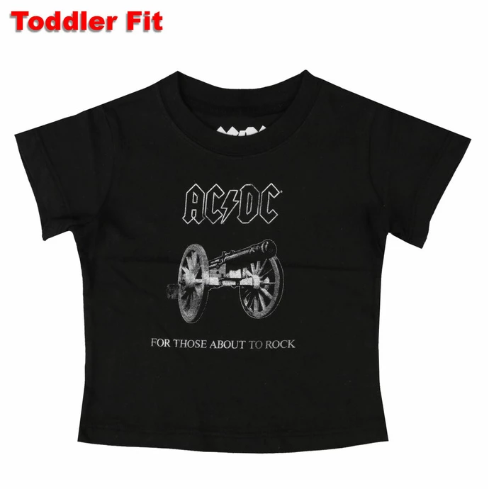Children's T-shirt AC/DC - About To Rock - BLACK - ROCK OFF 3 Children's T-shirt AC/DC - About To Rock - BLACK - ROCK OFF