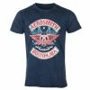 Men's T-shirt Aerosmith - Boston Pride Snow Wash - NAVY - ROCK OFF -Cheap Gothic & Punk Shop 128558 qw004