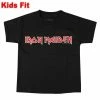 Children's T-shirt Iron Maiden - Logo - BLACK - ROCK OFF -Cheap Gothic & Punk Shop 128628 009