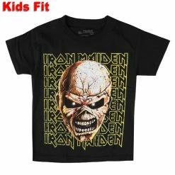 Children's T-shirt Iron Maiden - Big Trooper Head - BLACK - ROCK OFF