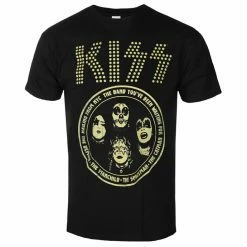 Men's T-shirt Kiss - Band Circle - BLACK - ROCK OFF