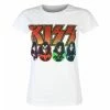 Kiss - Logo, Faces & Icons - WHITE - ROCK OFF Women's T-shirt