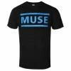 Men's T-shirt Muse - Dark Blue Logo - BLACK - ROCK OFF -Cheap Gothic & Punk Shop 128968 sa010