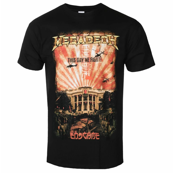 Men's T-shirt Megadeth - China Whitehouse - BLACK - ROCK OFF 3 Men's T-shirt Megadeth - China Whitehouse - BLACK - ROCK OFF