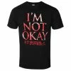 Men's T-shirt My Chemical Romance - I'm Not Okay - BLACK - ROCK OFF -Cheap Gothic & Punk Shop 129039 a017