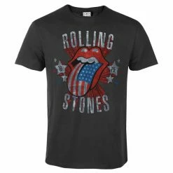 Men's T-shirt THE ROLLING STONES - 1975 TOUR - Charcoal - AMPLIFIED