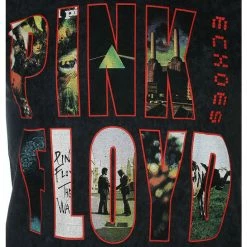 Men's T-shirt Pink Floyd - Echoes Album Montage - Black - ROCK OFF 7 Men's T-shirt Pink Floyd - Echoes Album Montage - Black - ROCK OFF -Cheap Gothic & Punk Shop 129661 ds003
