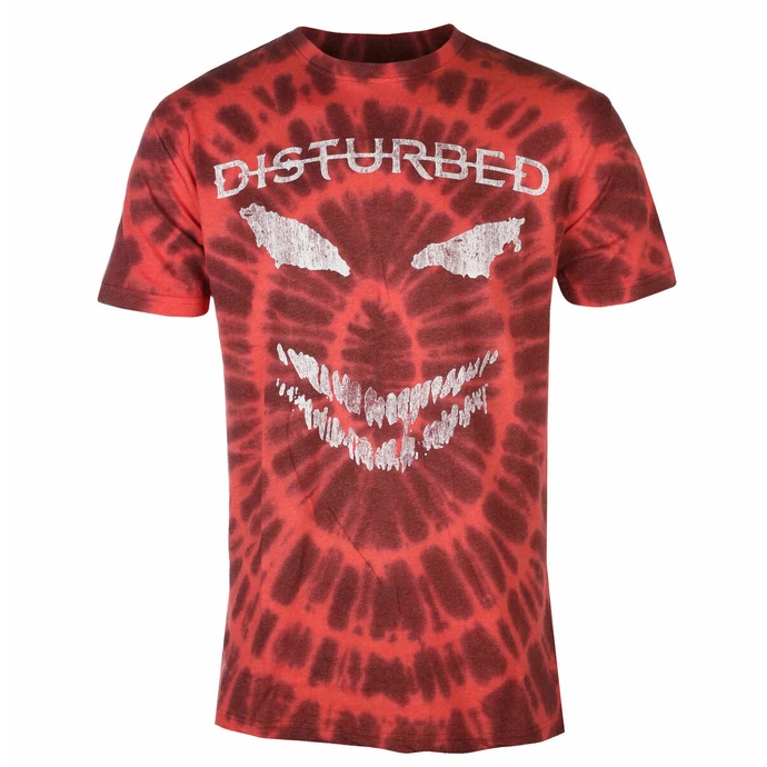 Men's T-shirt Disturbed - Scary Face - RED - ROCK OFF 3 Men's T-shirt Disturbed - Scary Face - RED - ROCK OFF