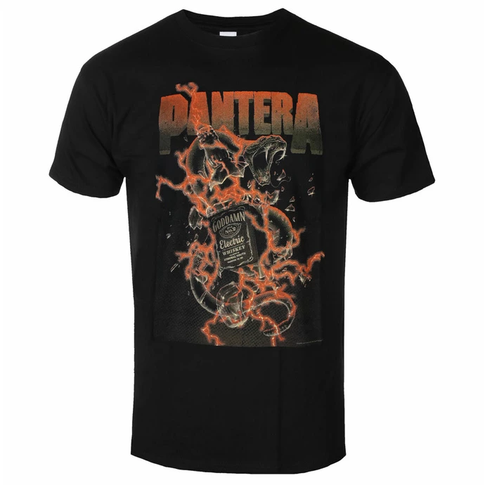 Men's T-shirt Pantera - Goddamn Whiskey - Black - ROCK OFF 3 Men's T-shirt Pantera - Goddamn Whiskey - Black - ROCK OFF