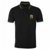 Men's T-shirt Queen - Crest Logo - Black POLO - ROCK OFF -Cheap Gothic & Punk Shop 129725 we015