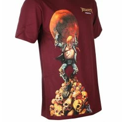 Men's T-shirt PRIMITIVE X MEGADETH - Dawn Patrol - Burgundy -Cheap Gothic & Punk Shop 129742 sa004
