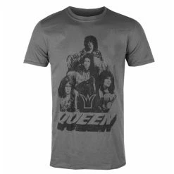 Men's T-shirt Queen - 70s Photo - Charcoal - ROCK OFF