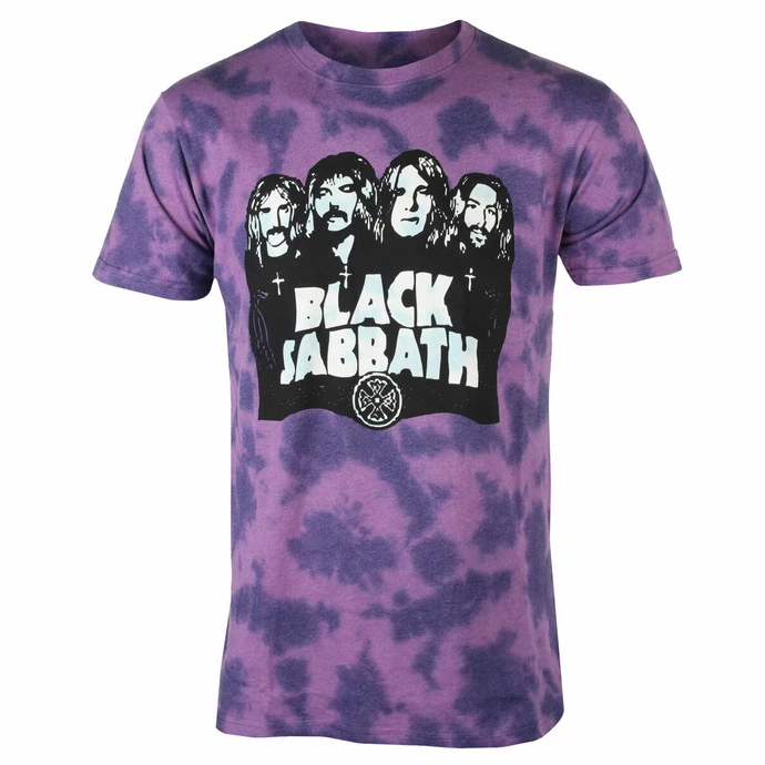 Men's T-shirt Black Sabbath - Band & Logo - PURP - ROCK OFF 3 Men's T-shirt Black Sabbath - Band & Logo - PURP - ROCK OFF