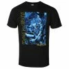 Men's T-shirt Iron Maiden - FOTD Blue Tone Eddie Vertical Logo - Black - ROCK OFF