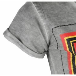 Women's T-shirt KISS - ARMY - Loud & Proud Distressed Logo Urban - Grey - HYBRIS -Cheap Gothic & Punk Shop 130513 as016